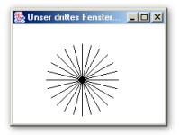 Fenster mit Siemensstern